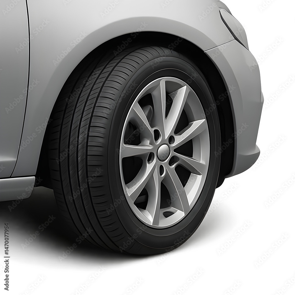 Obraz premium Car Wheel and Tire