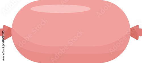 Processed Meat Cuts Graphic Illustration