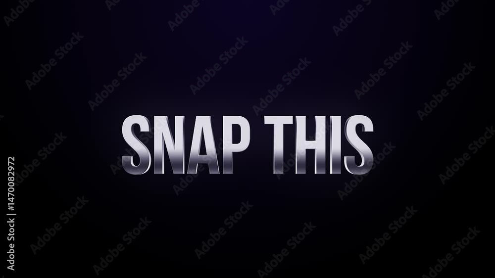 Snap This – 4K Animated Promo Title for Quick Promotions Snap This – 4K Animated Promo Title for Quick Promotions