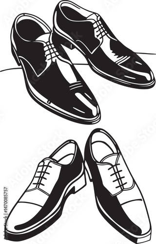 Elegant Black Leather Shoes 