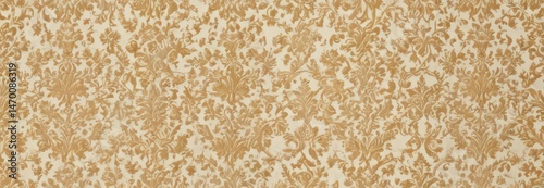 Elegant gold and cream damask wallpaper  Seamless pattern, ornate details , art, repeating, metallic