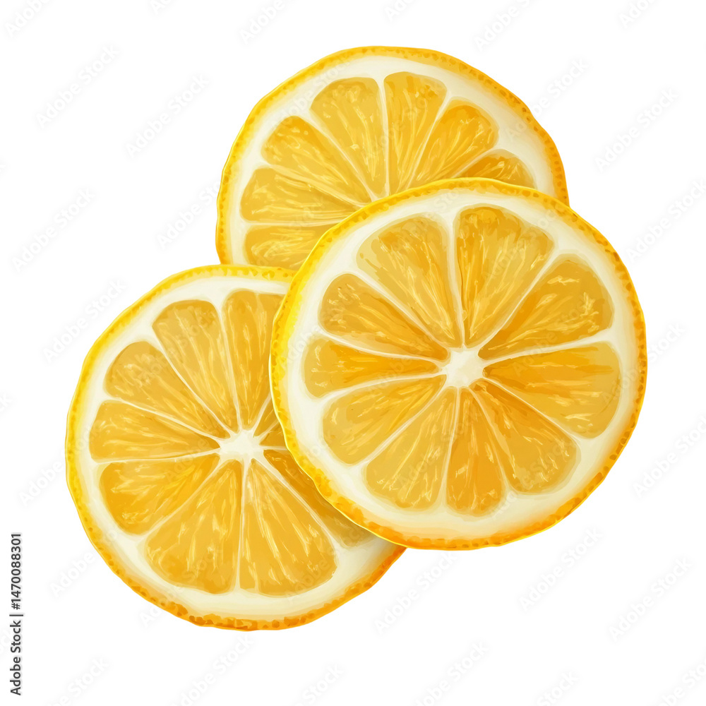lemon slices isolated on transparent background lemon slices isolated on transparent background