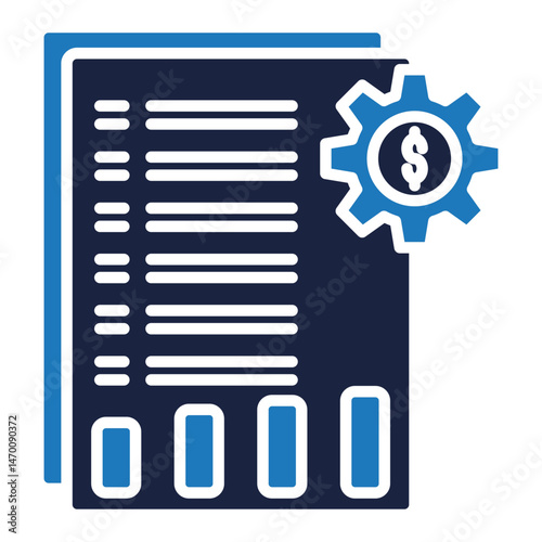 stagnation icon blue