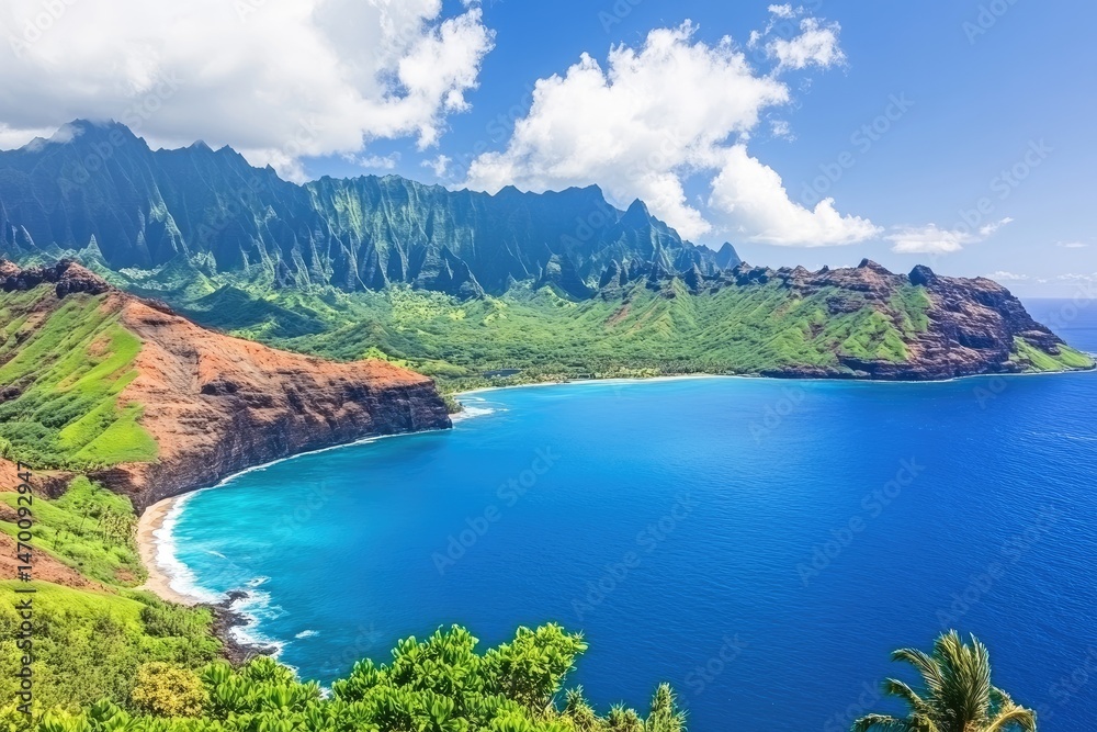 Fototapeta premium Coastal Hawaiian landscape