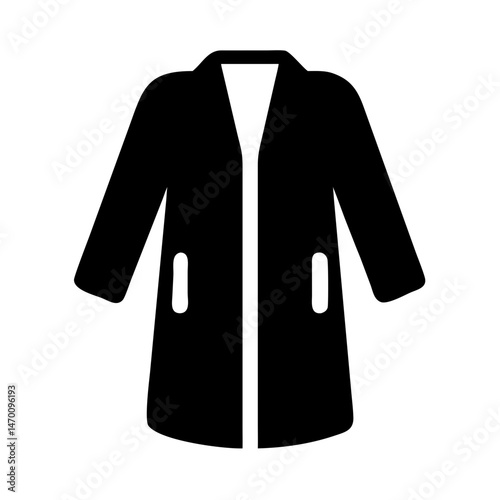  Lab Coat Silhouette – Medical Professional and Science Worker Silhouette Vector Illustration