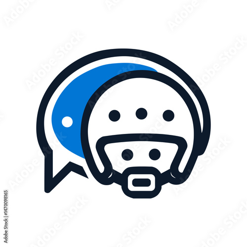 helmet logo design vector
