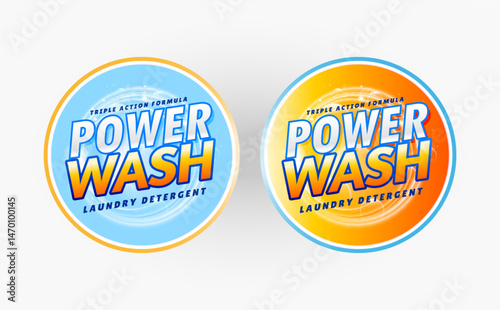 Light blue and light yellow detergent set template