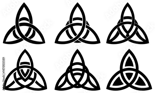 Triquetra Silhouette vector illustration