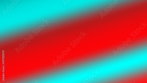 Diagonal gradient blend of vibrant red and cyan hues