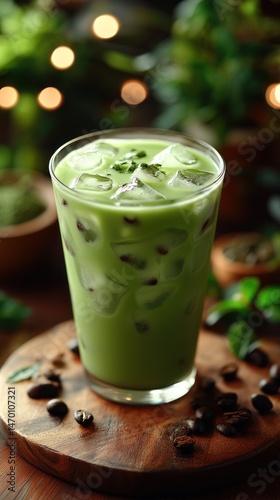 Refreshing Iced Green Drink