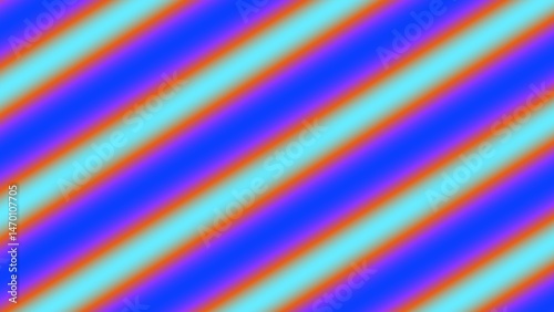 Diagonal gradient stripes in vibrant blue, orange, and purple hues