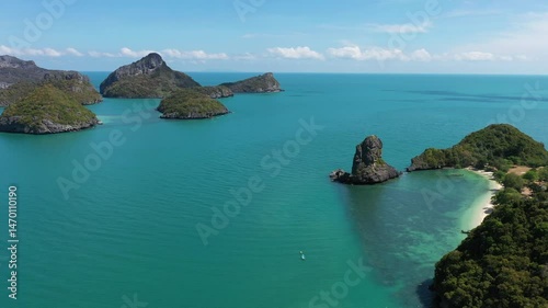 Mu Ko Ang Thong is a marine national park in the Gulf of Thailand in Surat Thani Province : THAILAND