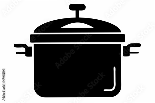pressure cooker  silhouette vector