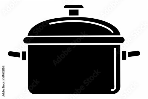 pressure cooker  silhouette vector