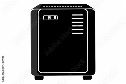 air purifie   silhouette vector illustration