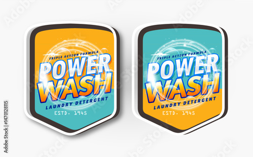 Laundry detergent template Set for Cleaning service, package design, Washing Powder and Liquid Detergents ready for branding and ads design.