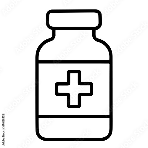 medicine bottle icon on white background vector
Vector icon sport and health
