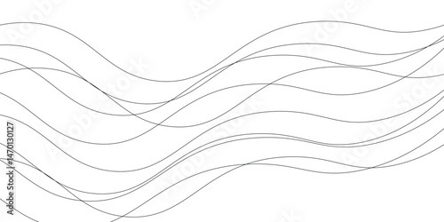 Line art abstract vector illustration. Wavy lines. vector illustration eps10