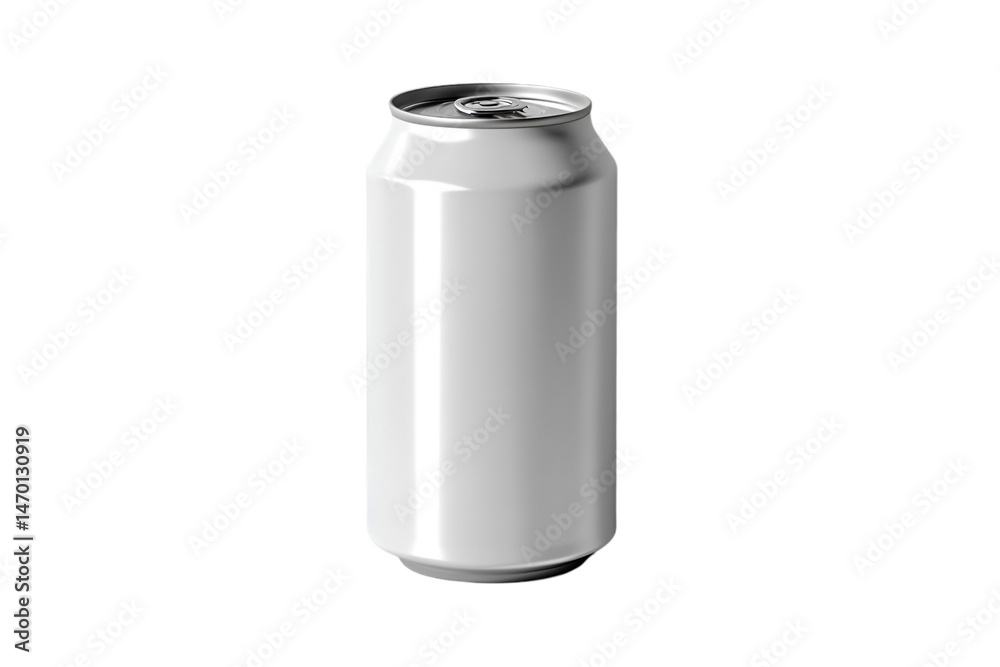 aluminum can isolated on white