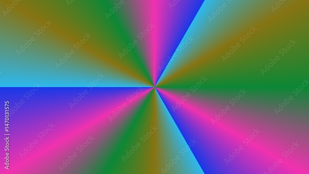 Vibrant, multicolored radial gradient pattern (2)