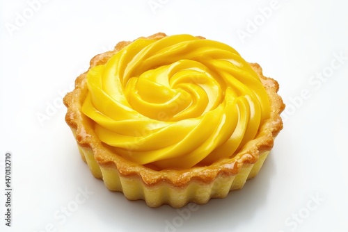 Sweet, yellow pastry tart