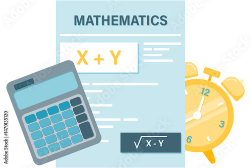 Calculator and mathematical graph