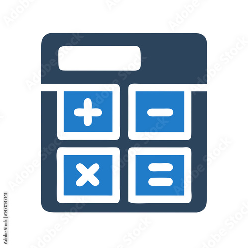 Calculator Icon Representing Mathematics Education and Learning Tools