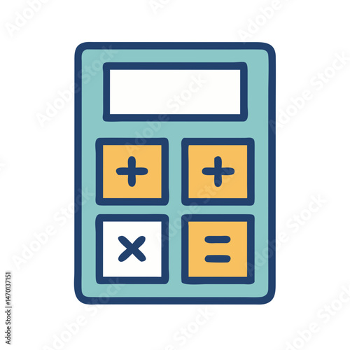 Calculator Icon Representing Mathematics Education and Learning Tools