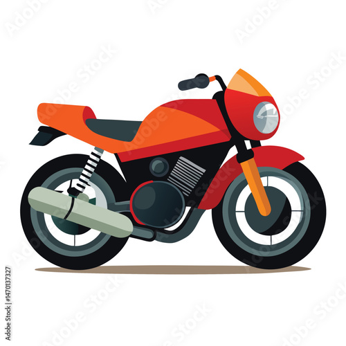 motor cycle vector image on white background