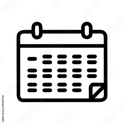 Calendar Icon Representing Academic Schedule and Educational Planning