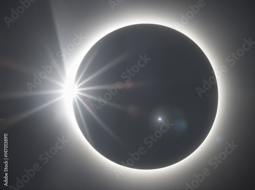 A total solar eclipse with the Sun