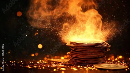 Coin column smolders quietly in financial metaphor.
