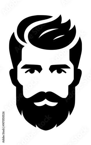 Tropical Mango Vendor Icon Vector Black Silhouette Logo