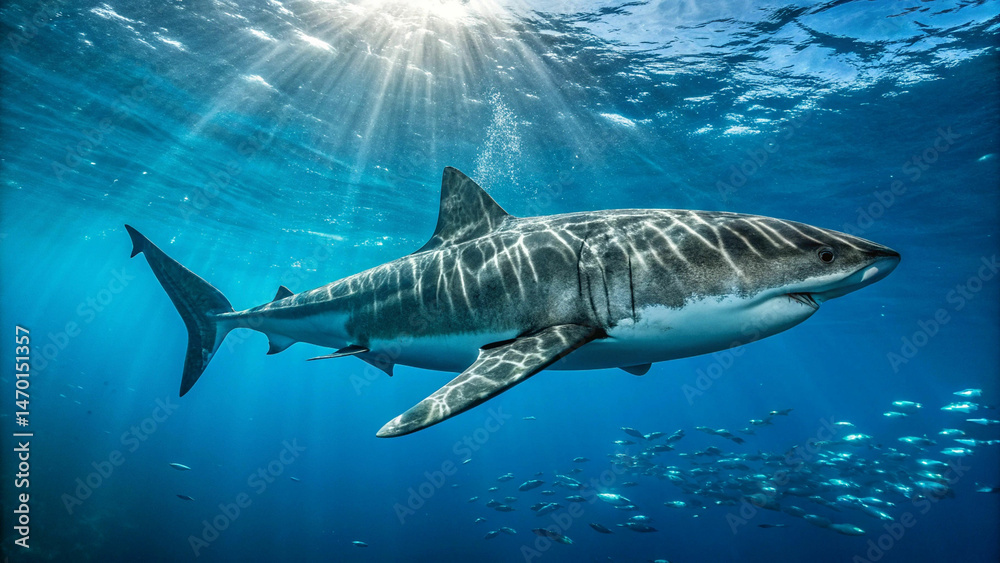 Fototapeta premium realistic underwater photograph elegant marine life