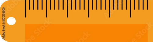 Orange Ruler Illustration