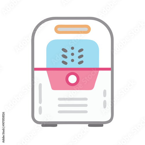 Electric Dehumidifier Appliance Icon – Home Comfort and Air Quality Symbol Vector