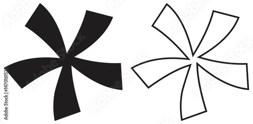 Rotating Flower Petal Design.