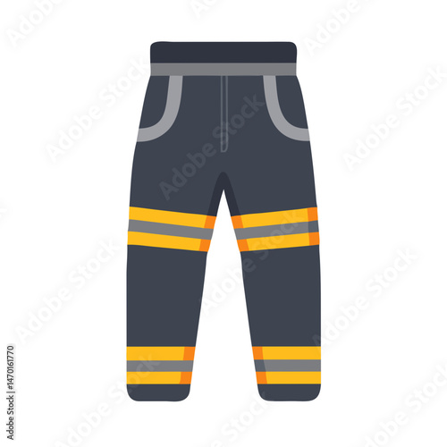 Firefighter Pants Icon – Protective Lower Body Gear Vector