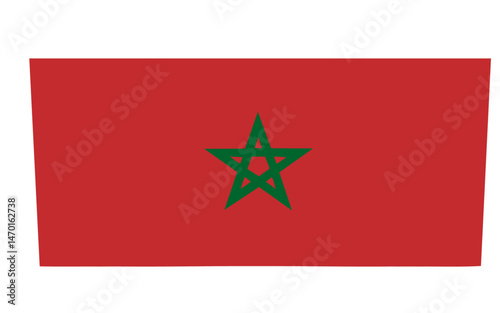 vector illustration, country flag, Morocco flag