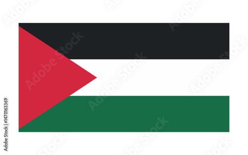 vector illustration, country flag, Palestine flag