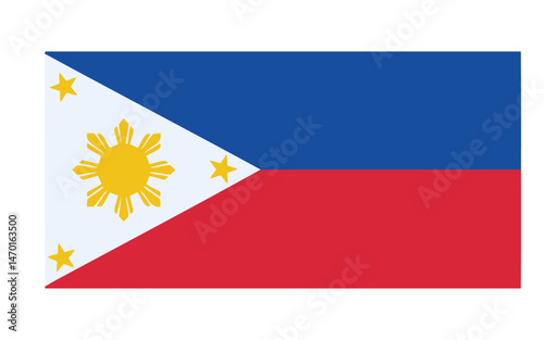 vector illustration, country flag, Philippines flag