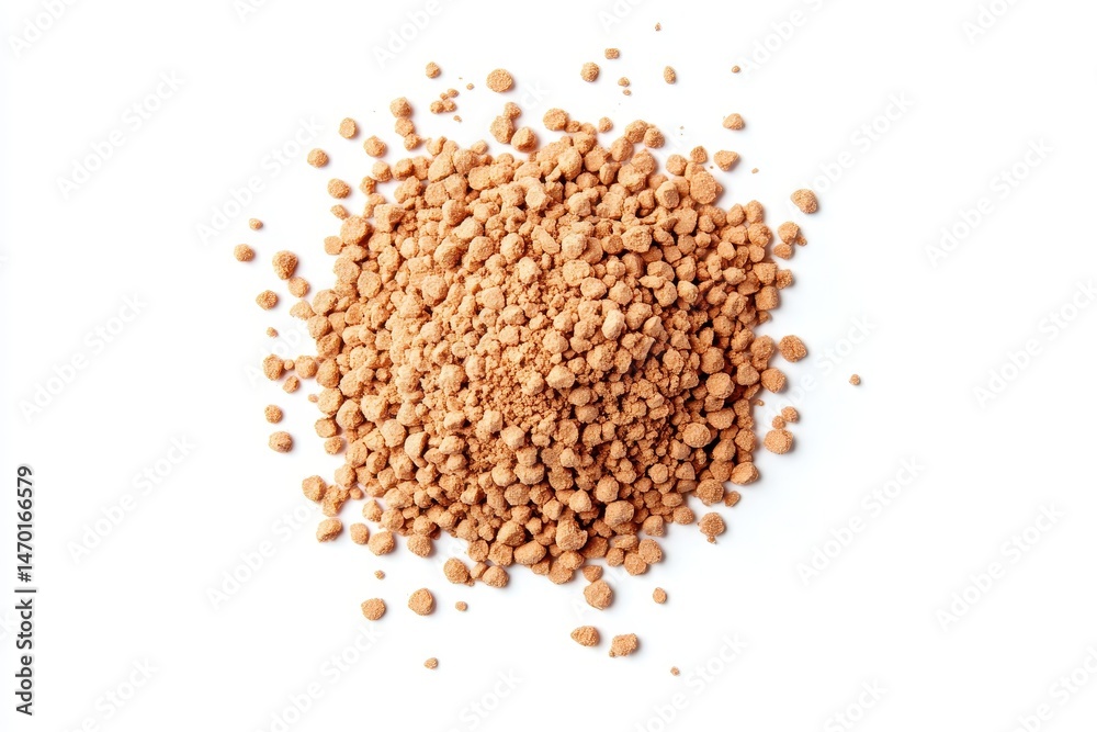 Pile of granular brown spice Pile of granular brown spice