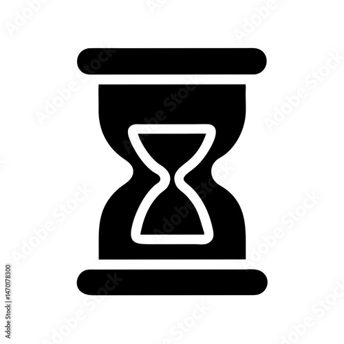 Hourglass Icon Representing Loading or Waiting – Vector Progress and Delay Symbol