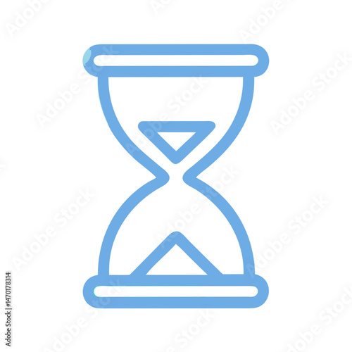 Hourglass Icon Representing Loading or Waiting – Vector Progress and Delay Symbol