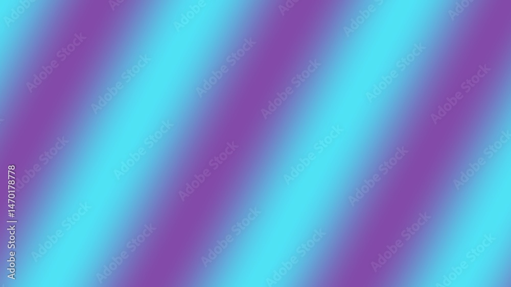 Fototapeta premium Abstract diagonal gradient stripes in purple and cyan