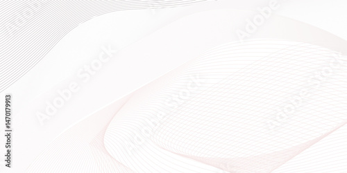 Premium background design with white line pattern (texture) in luxury pastel colour. Abstract horizontal vector template for business banner, formal backdrop, prestigious voucher, luxe invite