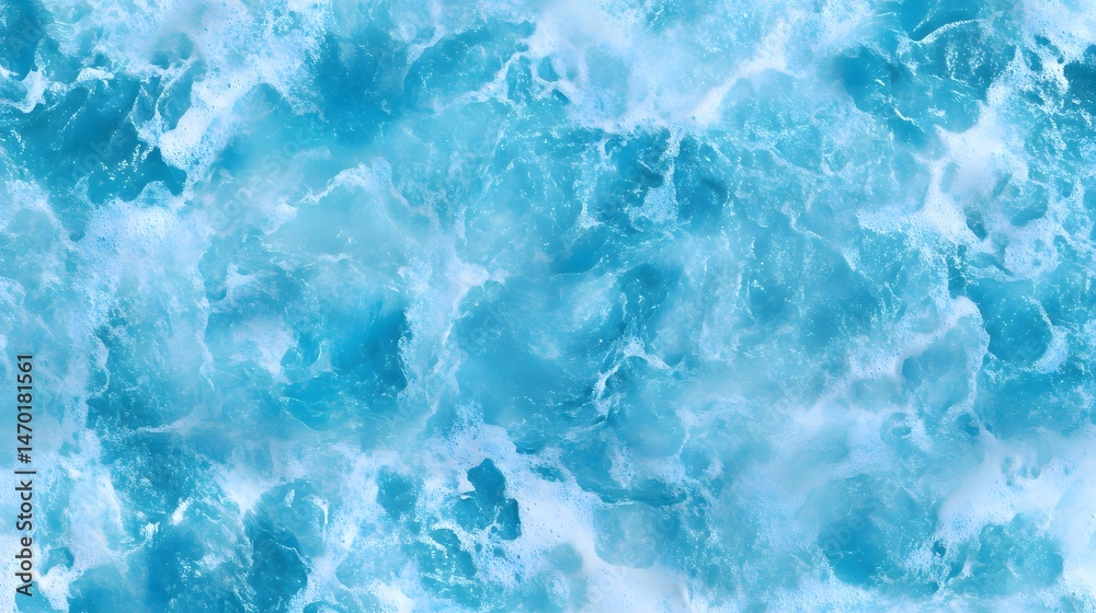 Fototapeta premium Aerial view of ocean waves creating a mesmerizing texture and pattern