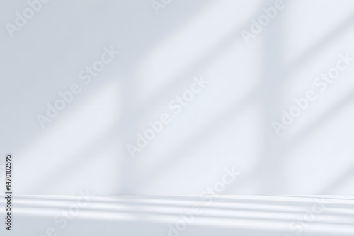 Light Gray Background with Soft Window Shadows Minimalist Texture
