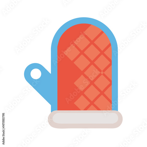 Kitchen Pot Holder or Oven Mitt Icon – Cooking and Heat Protection Symbol Vector Design