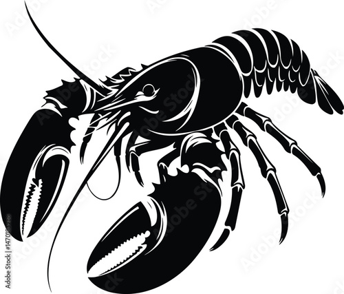 Antennae Lobster Outline